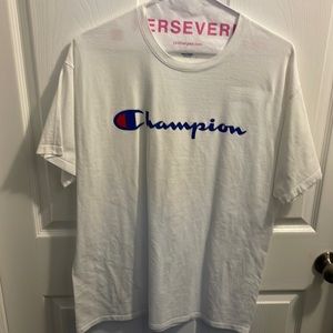 Champion mens tshirt white